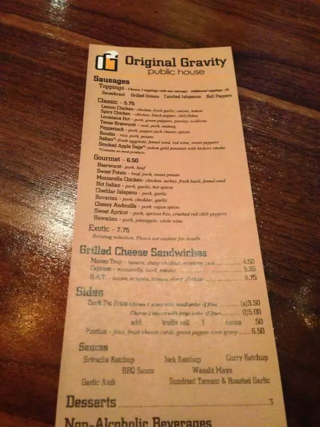 Original Gravity Public House