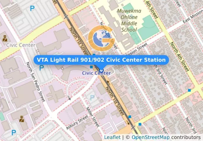 VTA Light Rail 901/902 Civic Center Station