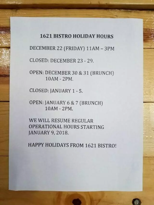1621 Bistro