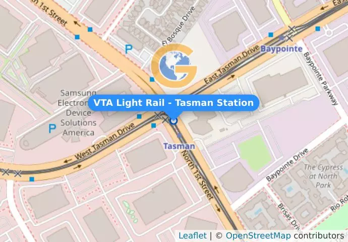 VTA Light Rail - Tasman Station