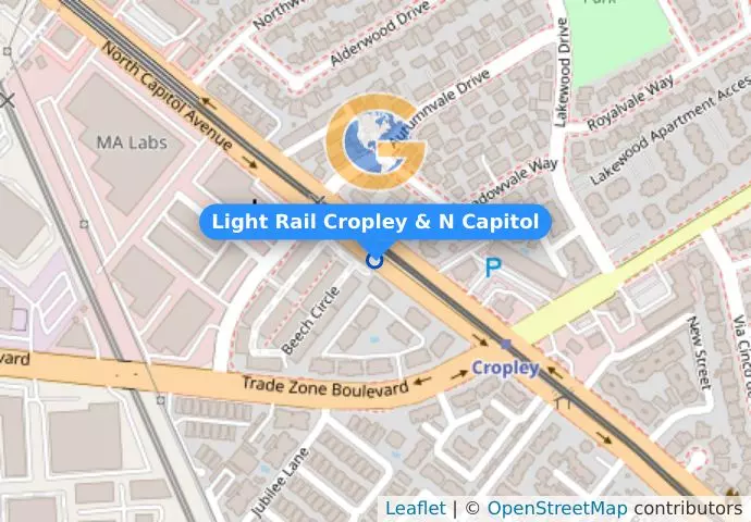 Light Rail Cropley & N Capitol