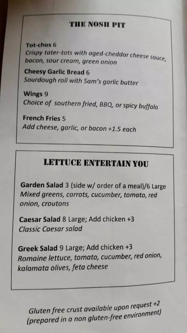 Sammy G’s