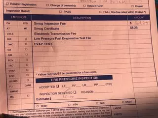 7 Keyes Smog Test Only