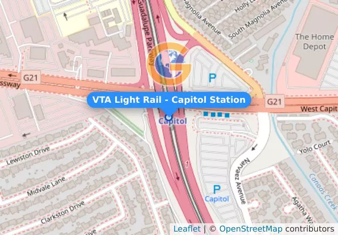 VTA Light Rail - Capitol Station