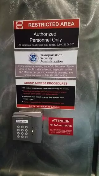 TSA Checkpoint Terminal A - San Jose International Airport