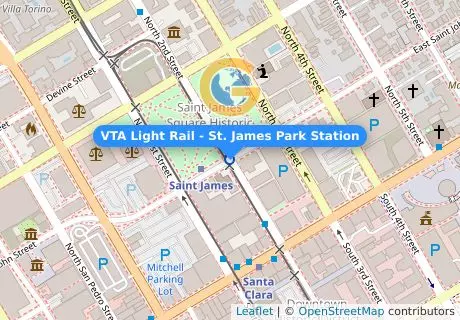 VTA Light Rail - St. James Park Station