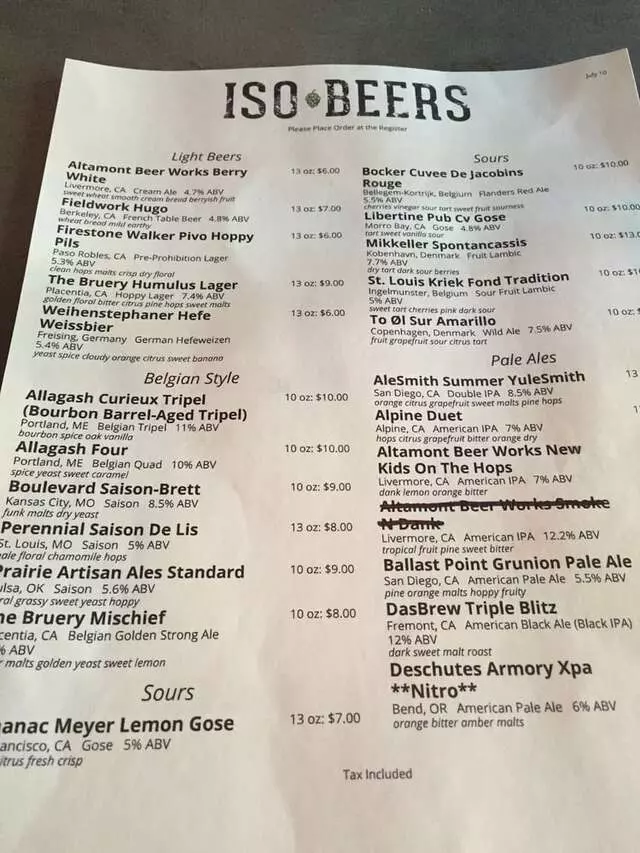 ISO Beers