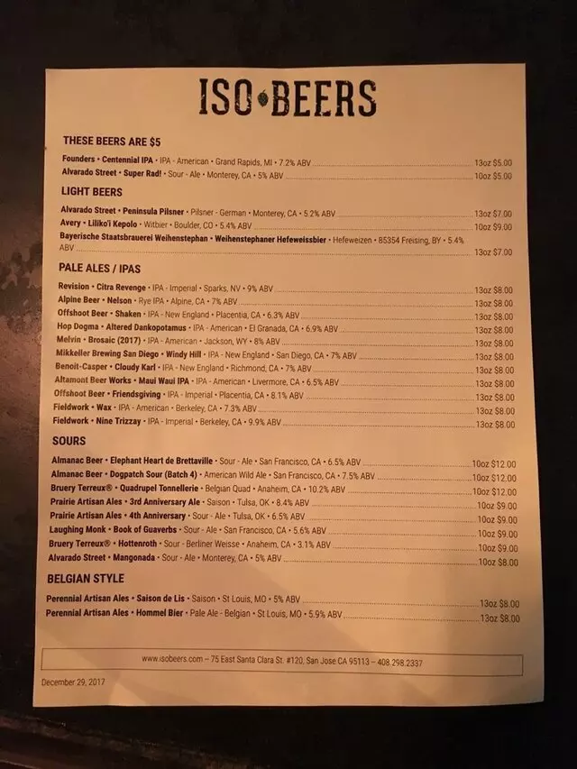 ISO Beers