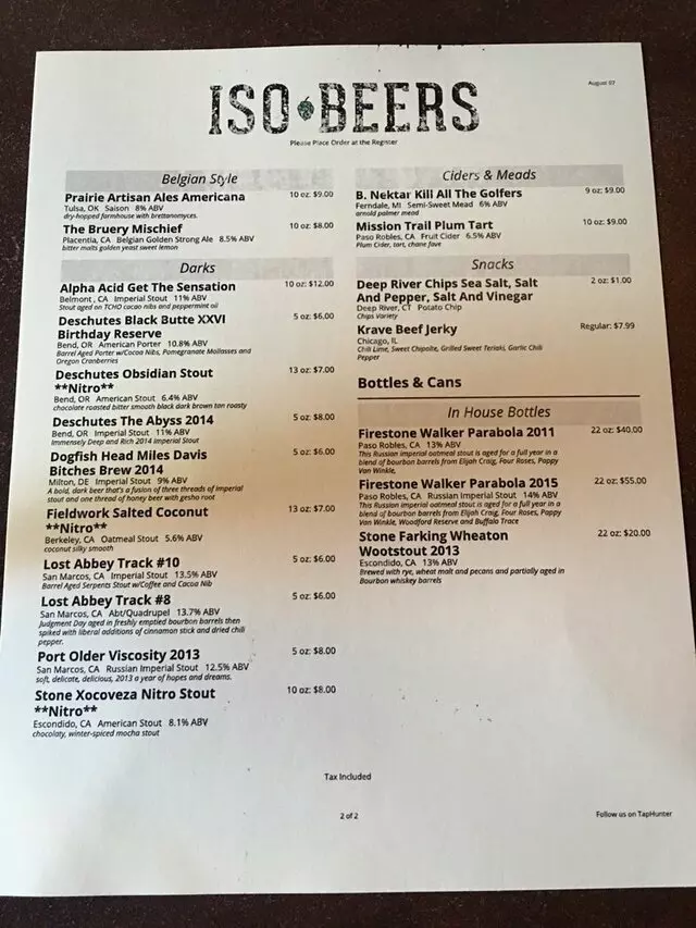 ISO Beers