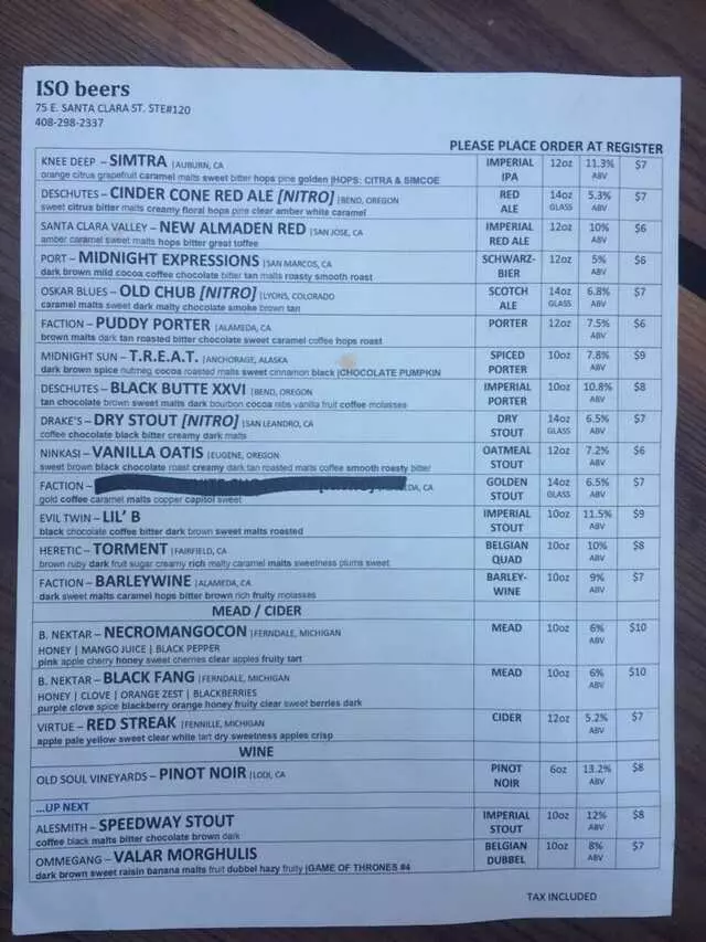 ISO Beers