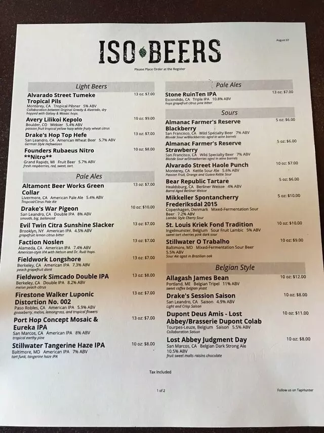 ISO Beers