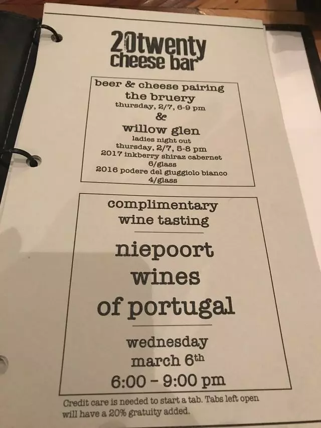 20twenty cheese bar