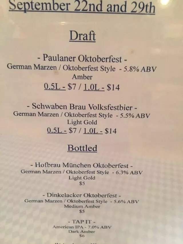 Ludwigs German Table