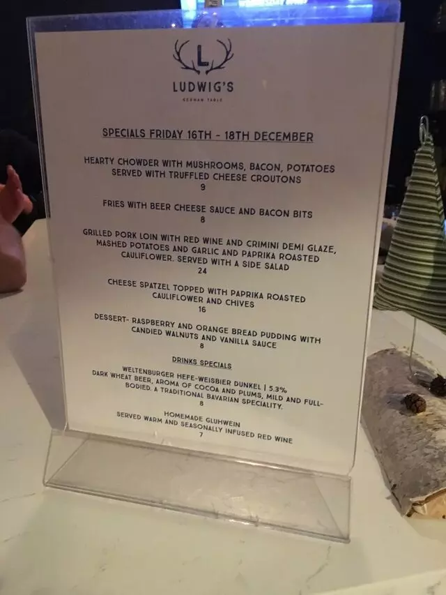 Ludwigs German Table